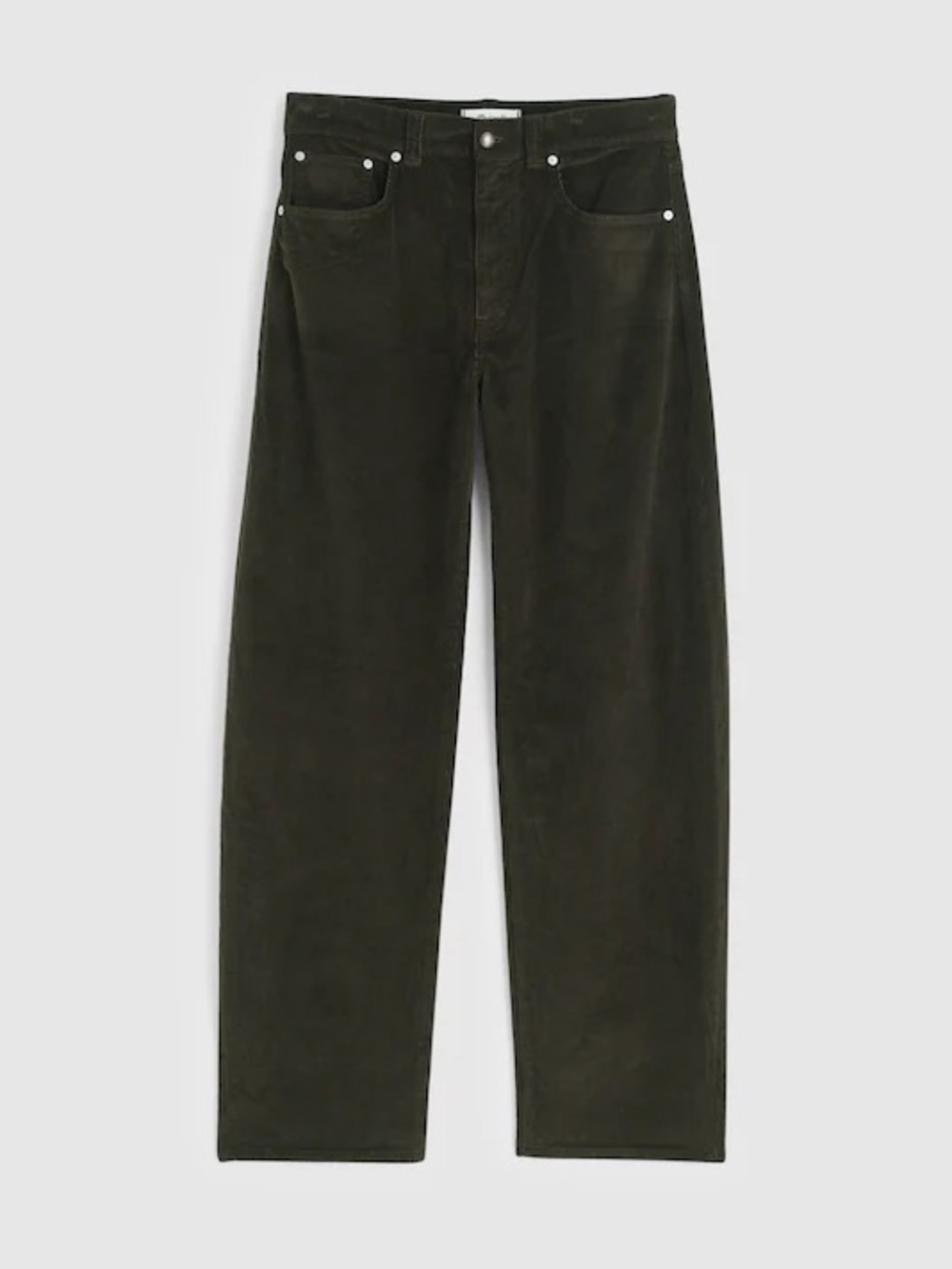 Madewell Balloon Pant in Corduroy Olive Green